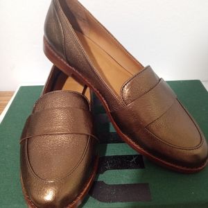 Sezane Michel Brown Metallic Loafers Size 39 FR/ 8 US